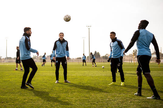 Erdal Rakip, Pawel Cibicki, Tobias Sana och Pa Konate