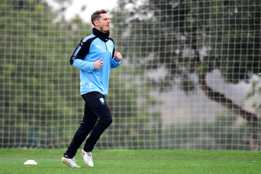 Malmö FFs Markus Rosenberg joggar