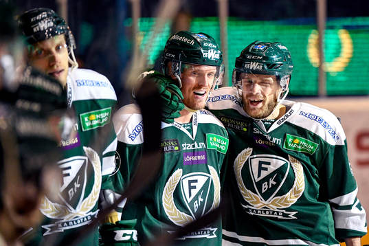 Färjestads Magnus Nygren jublar