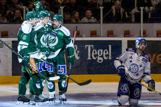 Färjestads Mikael Wikstrand Joel Eriksson Ek och Jonas