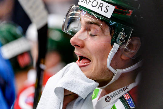 Frölundas Johan Sundström deppar