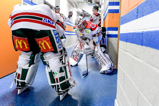 Frölundas målvakt Johan Gustafsson