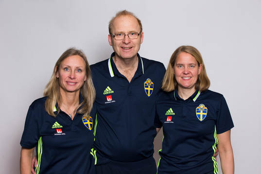 Domargruppens Marita Emilsson Käll, Johnny Ahlvin och Anna
