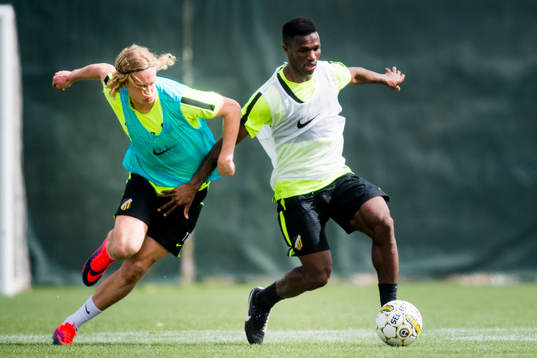 Gustav Berggren och Mohammed Abubakari