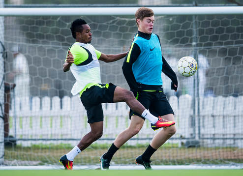 Nasiru Mohammed och Albin Skoglund