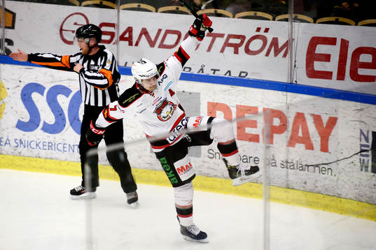 Malmö Redhawks Nils Andersson jublar