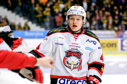 Malmö Redhawks Rhett Rakhshani jublar