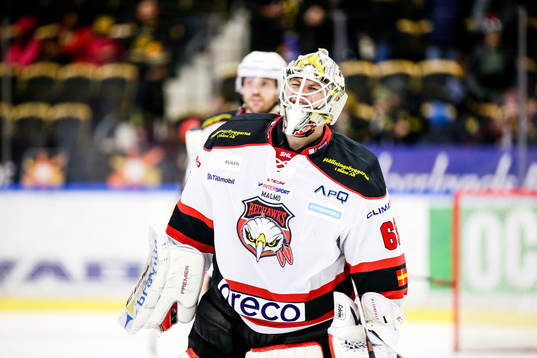 Malmö Redhawks målvakt Oscar Alsenfelt