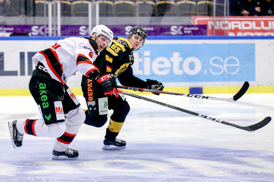 Malmö Redhawks Lars Bryggman och Skellefteås Sebastian Aho