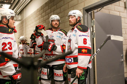 Malmö Redhawks Noah Welch,Christoffer Forsberg och Stefan