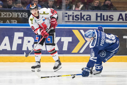 Leksands Johan Porsberger och Örebros Libor Hudacek i