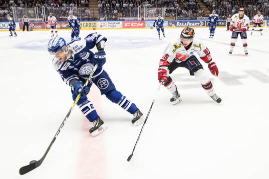 Leksands Ben Youds och Örebros Kalle Olsson i