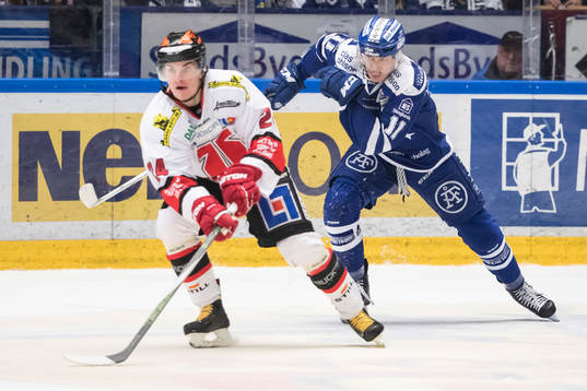 Leksands Martin Karlsson Örebros Petr Zamorsky i