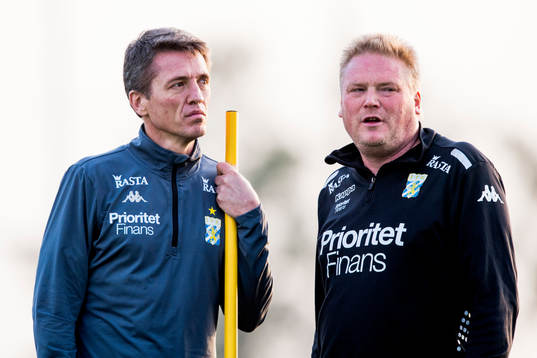 Sportchef Mats Gren och tränare Jörgen Lennartsson