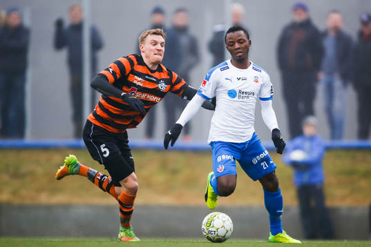 Helsingørs Andreas Holm Jensen och Helsingborgs Monday