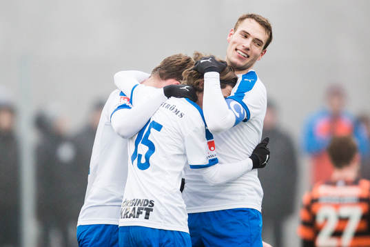 Helsingborgs Max Svensson jublar
