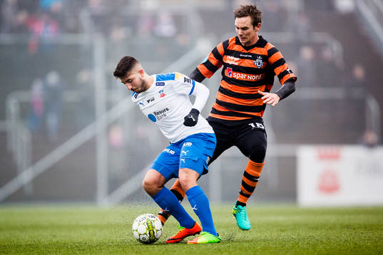 Helsingborgs Moustafa Zeidan och Helsingørs Morten Bertolt