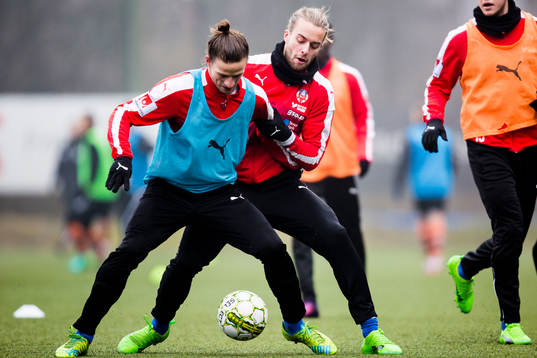Helsingborgs Jesper Lange och Jonatan Olsson