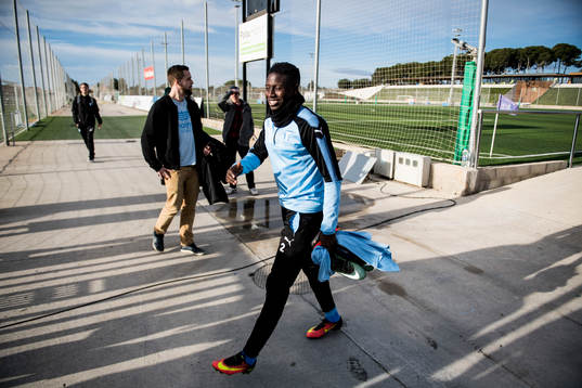 Malmö FFs Pa Konate anländer