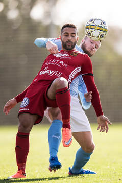 Östersunds Saman Ghoddos och Malmö FFs Lasse Nielsen