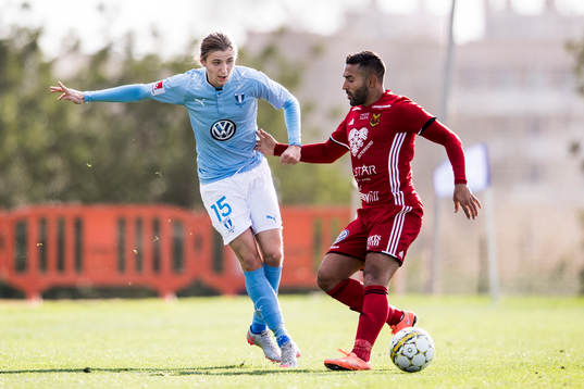 Malmö FFs Pawel Cibicki och Östersunds Saman Ghoddos