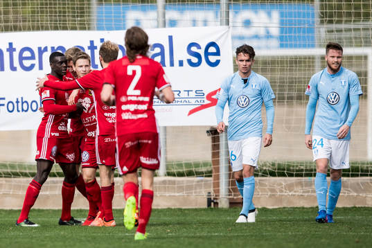 Östersunds spelare jublar