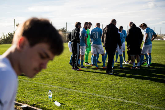Malmö FFs spelare samlas