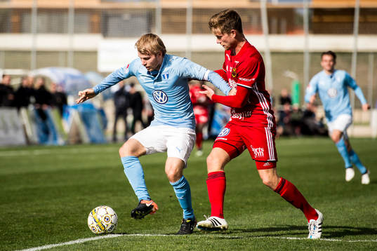 Malmö FFs Oscar Lewicki och Östersunds Johan Bertilsson