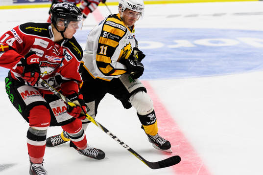 Malmö Redhawks Carl-Johan Lerby och Skellefteås Henrik