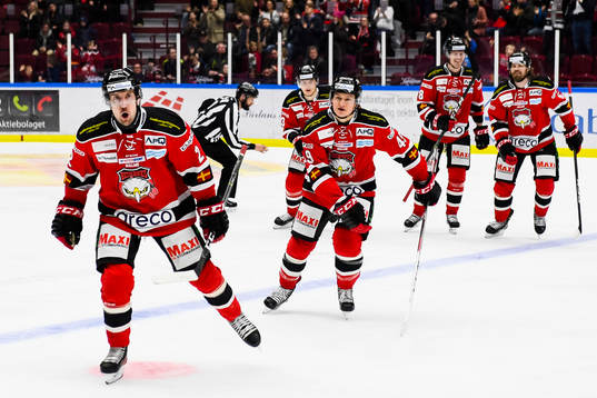 Malmö Redhawks Erik Andersson jublar