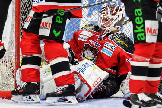 Malmö Redhawks målvakt Oscar Alsenfelt