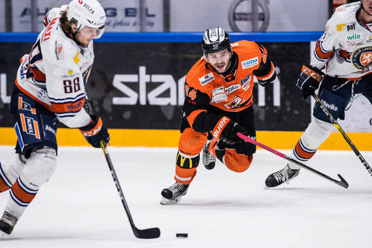Växjös Adam Brodecki  och Karlskronas Jimmy Andersson