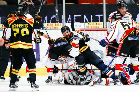 Brynäs Johan Alcén jublar