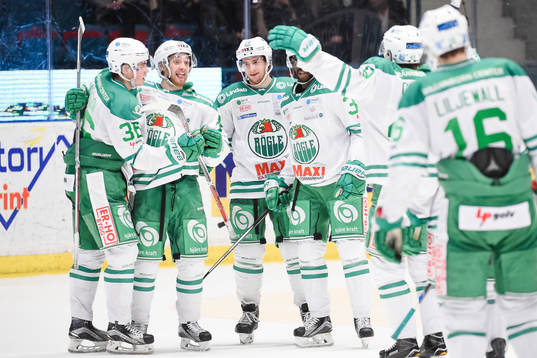 Rögles Filip Karlsson , Simon Ryfors , Cade Fairchild och