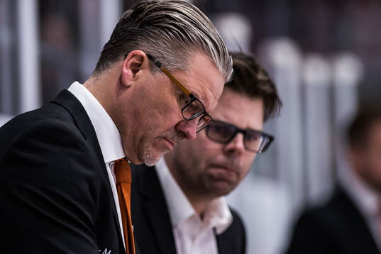 Karlskronas tränare Per Hånberg och assisterande tränare