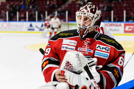 Malmö Redhawks målvakt Oscar Alsenfelt