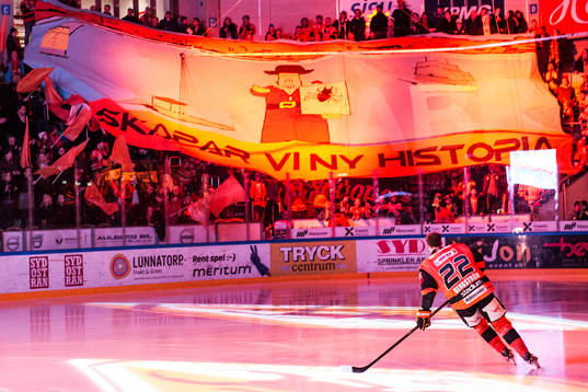 Karlskronas läktartifo med Alexander Bergström