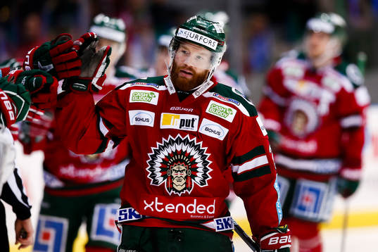 Frölundas Robin Figren jublar