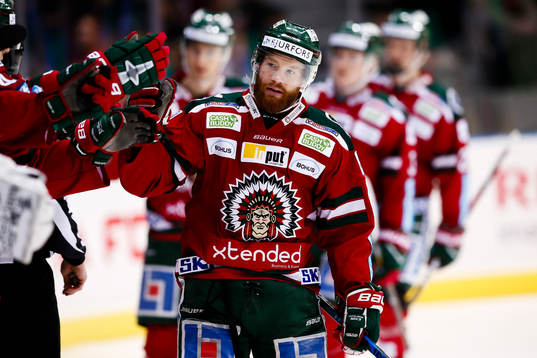 Frölundas Robin Figren jublar
