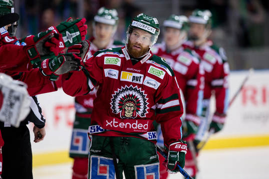 Frölundas Robin Figren jublar