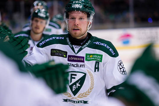 Färjestads Alexander Johansson jublar