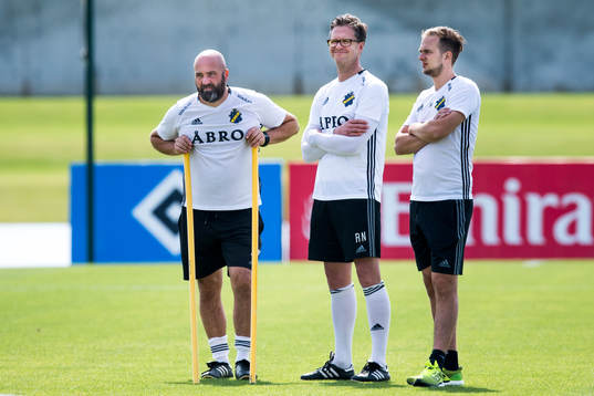 Assisterande tränare Peter Wennberg, tränare Rikard