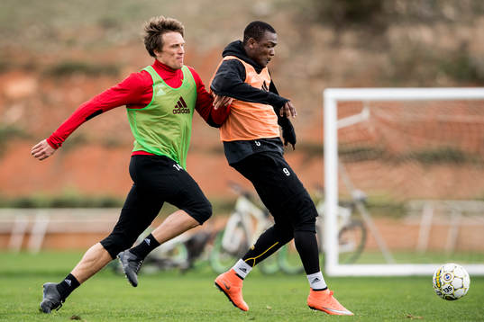 Bobo Sollander Jansson och Alhaji Gero