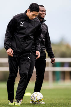 Kosuke Kinoshita och Andre Ntambue