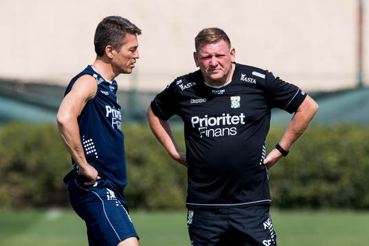 Sportchef Mats Gren och assisterande tränare Alf Westerberg