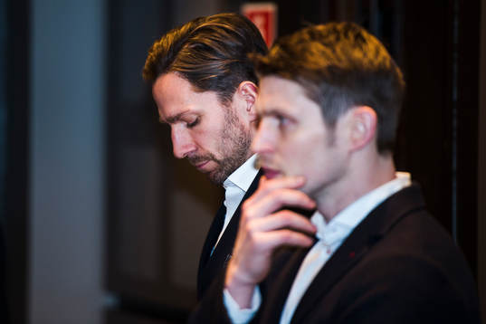 Frölundas Joel Lundqvist och Sparta Prags Petr Vrana