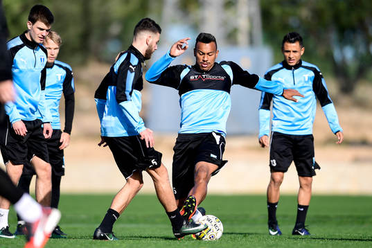 Malmö FFs Erdal Rakip och Felipe Carvalho