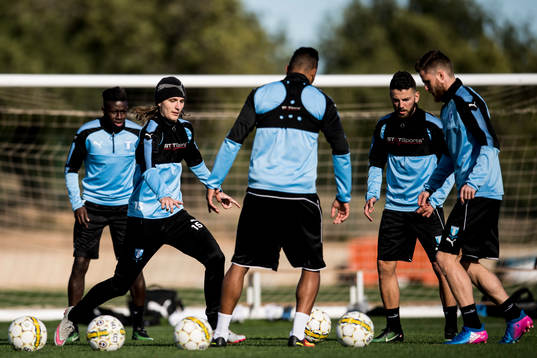 Pa Konate, Pawel Cibicki, Erdal Rakip och Lasse Nielsen