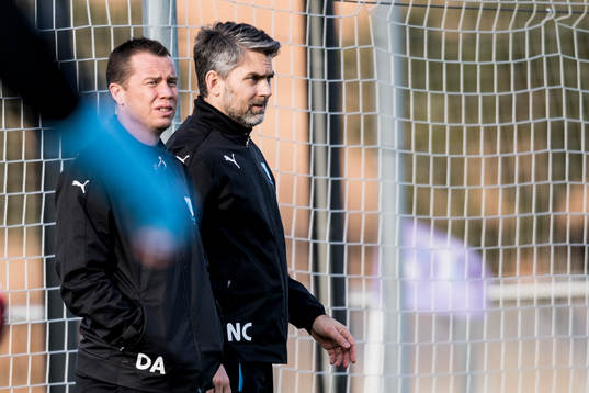 Sportchef Daniel Andersson och VD Niclas Carlnén