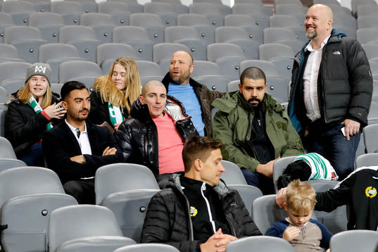 Hammarbys nyförvärv Jiloan Hamad på läktaren